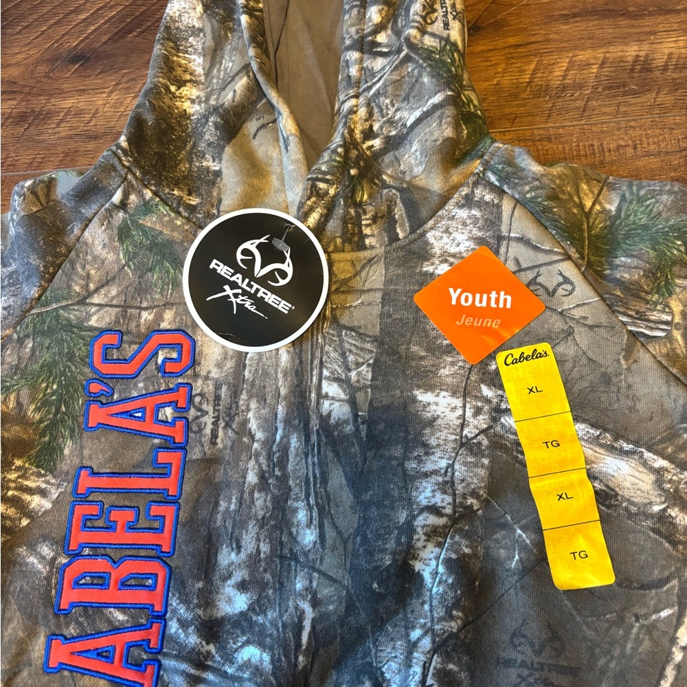 NWT Cabela’s Youth/Boys Camo Hoodies Size YXL - Picture 3 of 4